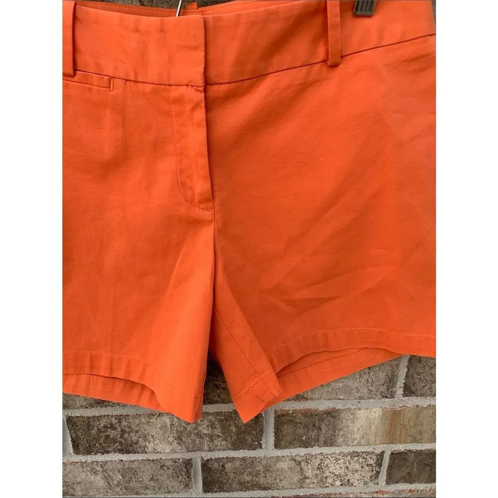 Take 50% OFF- Talbots Women's Orange Casual Shorts, Size-4